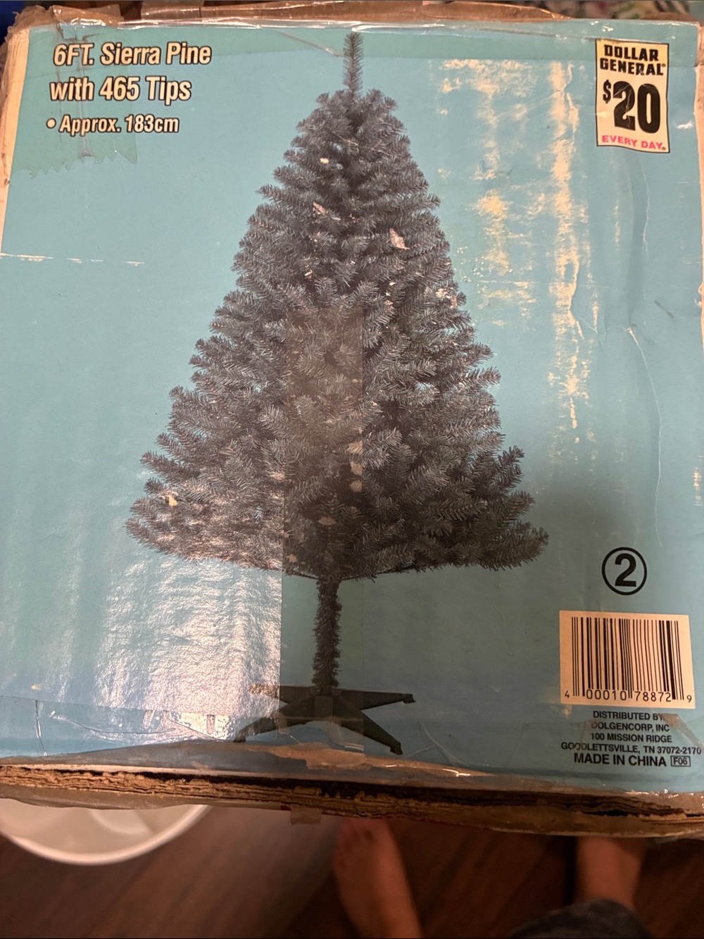 6ft Sierra Pine Artificial Christmas Tree - Green